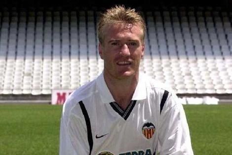 Didier Deschamps avec le maillot du Valencia CF