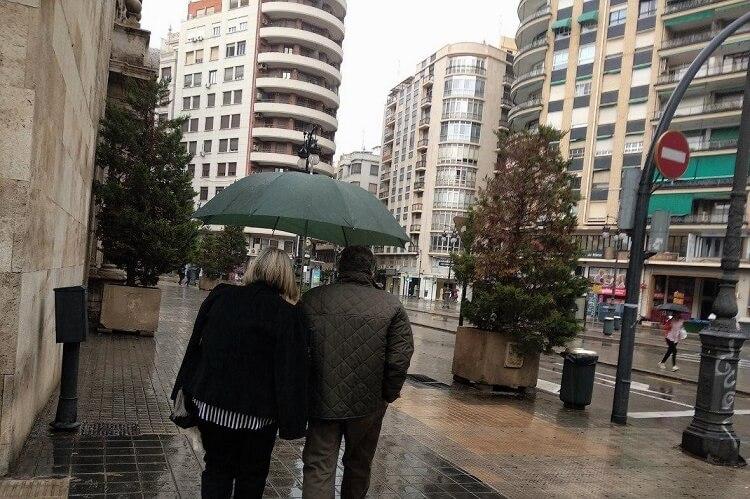 Pluie à Valencia Valence Espagne activités