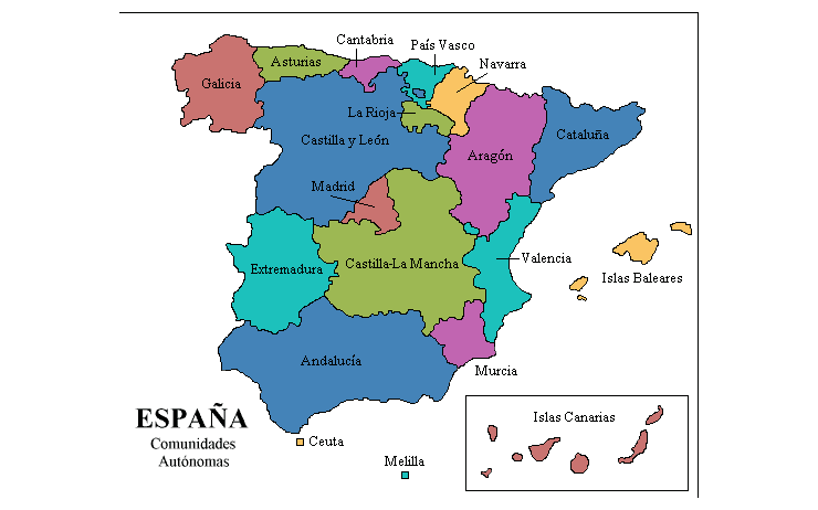 communautés autonomes espagne