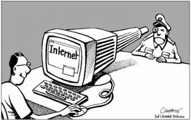 Dessin de Chappatte - DR - internet en Birmanie