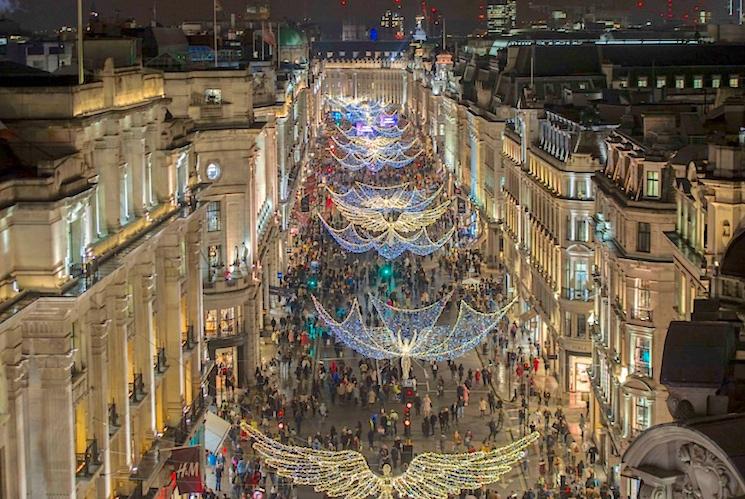 Regent Street Noel illuminations lumières de Noël Londres