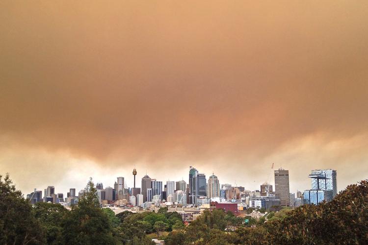 Sydney fumee incendie