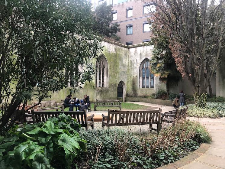 St Dunstan-in-the-East église Londres jardin