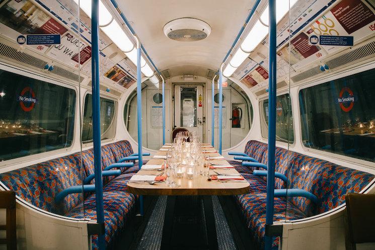 supperclub tube wagon restaurant Londres