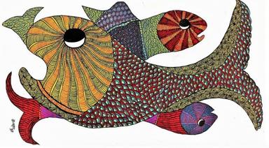 Gond tradition peinture Inde