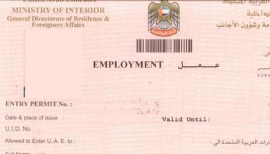 visa permis de travail Dubai coronavirus 