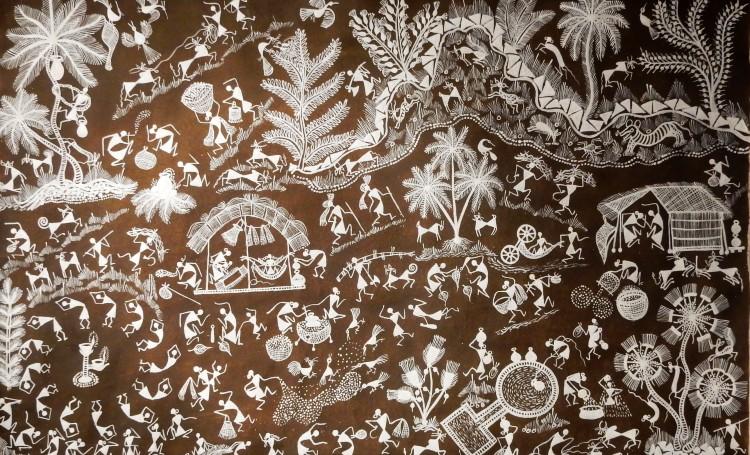 Inde art tribal warli