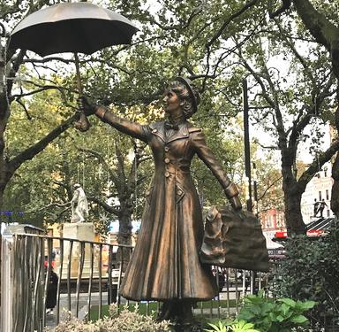 Leicester square films statues 