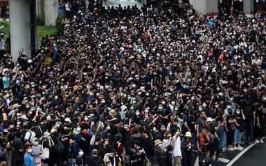 Manifestation du 17 octobre a Bangkok