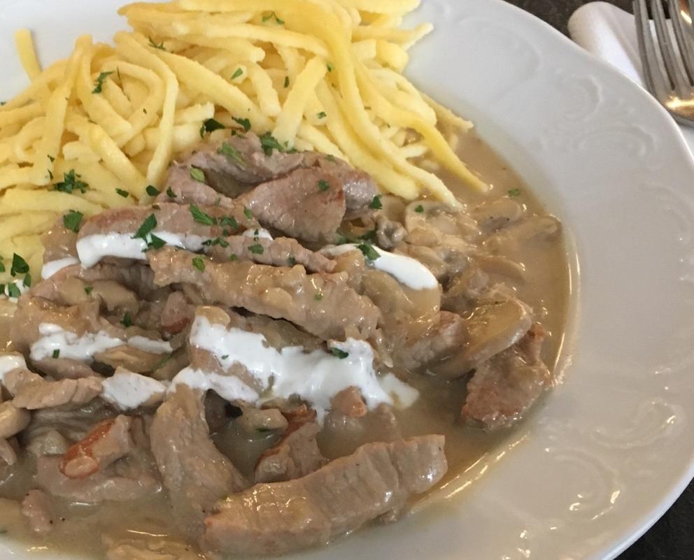 l’émincé de veau à la zurichoise