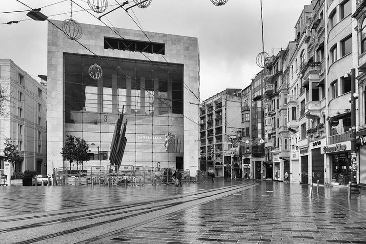 La rue d'Istiklal vide pendant la période de Covid-19