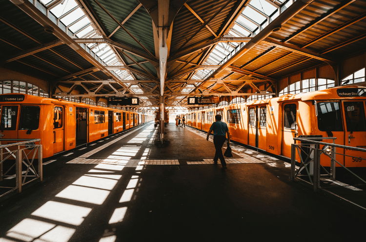 Gare Warshauer strasse à Berlin.