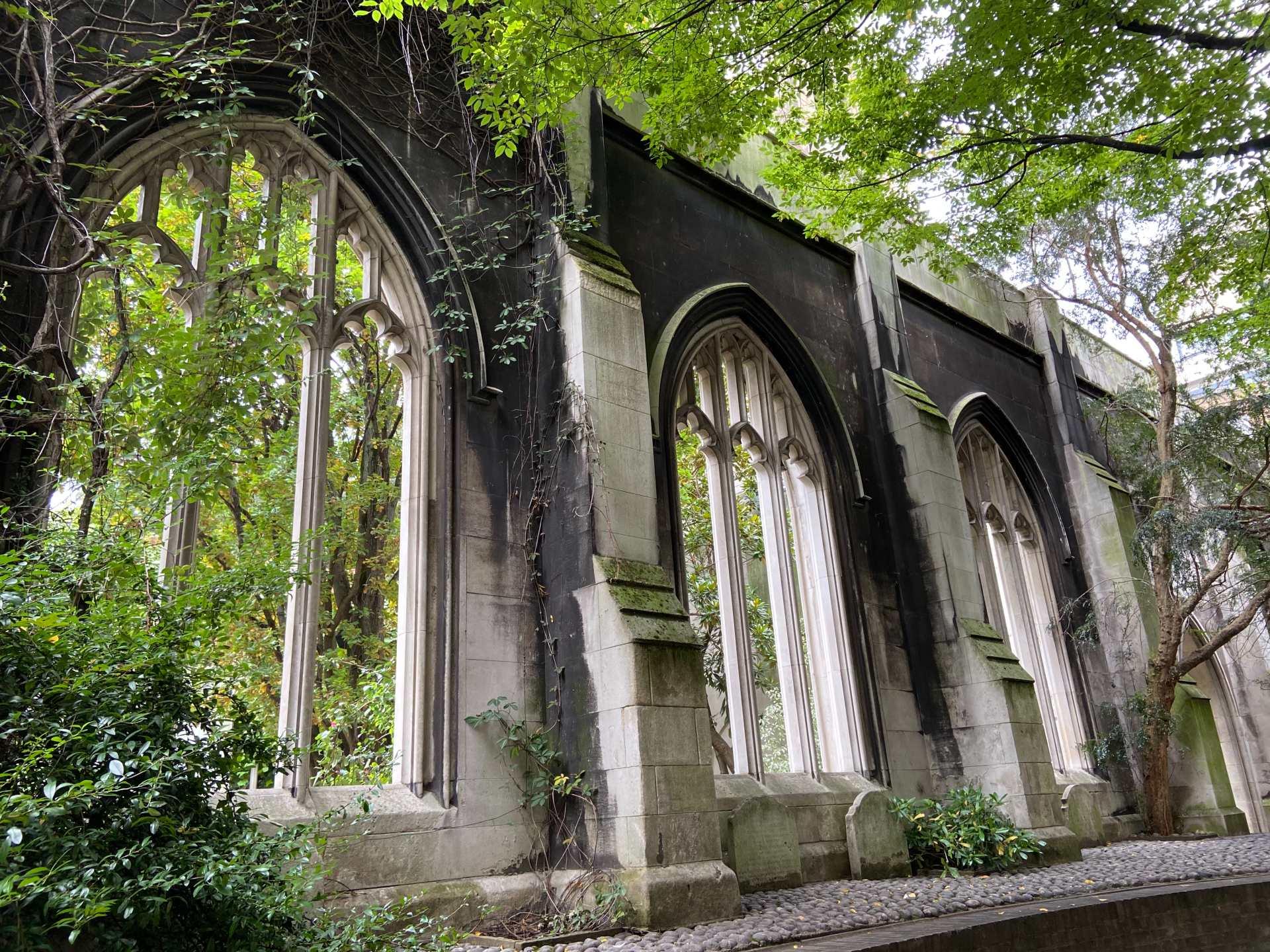 L'église abandonnée de St Dunstan in the East