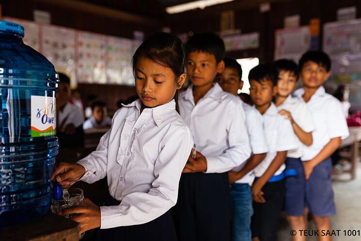 Acces à de l'eau potable dans des écoles cambodgiennes