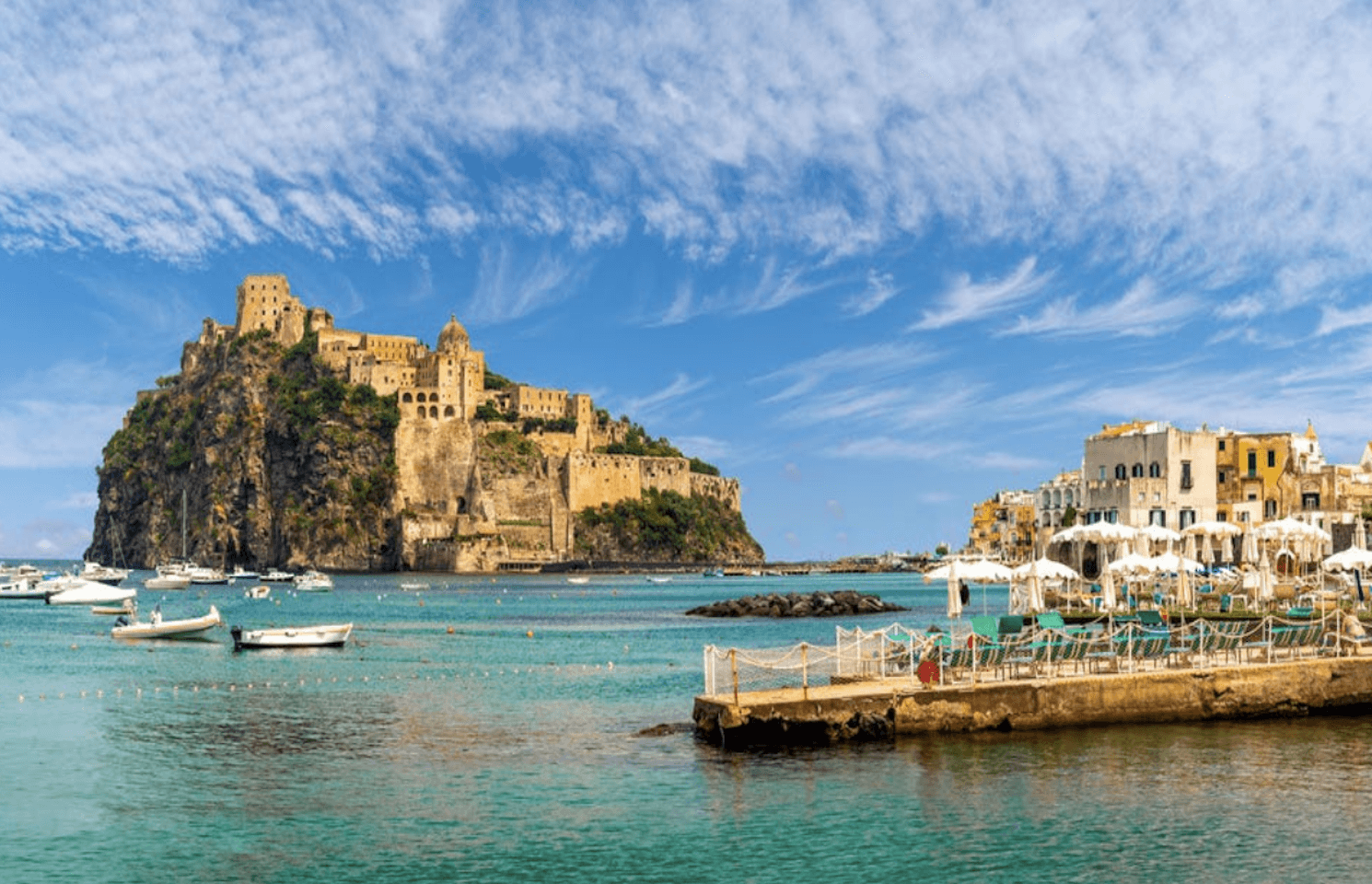 Vue sur l'île d'Ischia