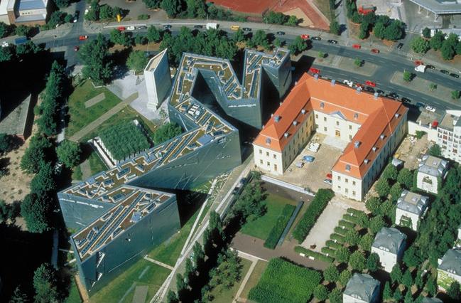 vue aérienne du musée juif de Berlin