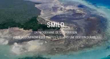 page d'accueil du site de SMILO, vue sur île