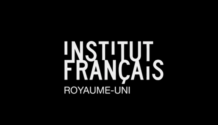 Logo de l'Institut Français du Royaume Uni sur fond noir