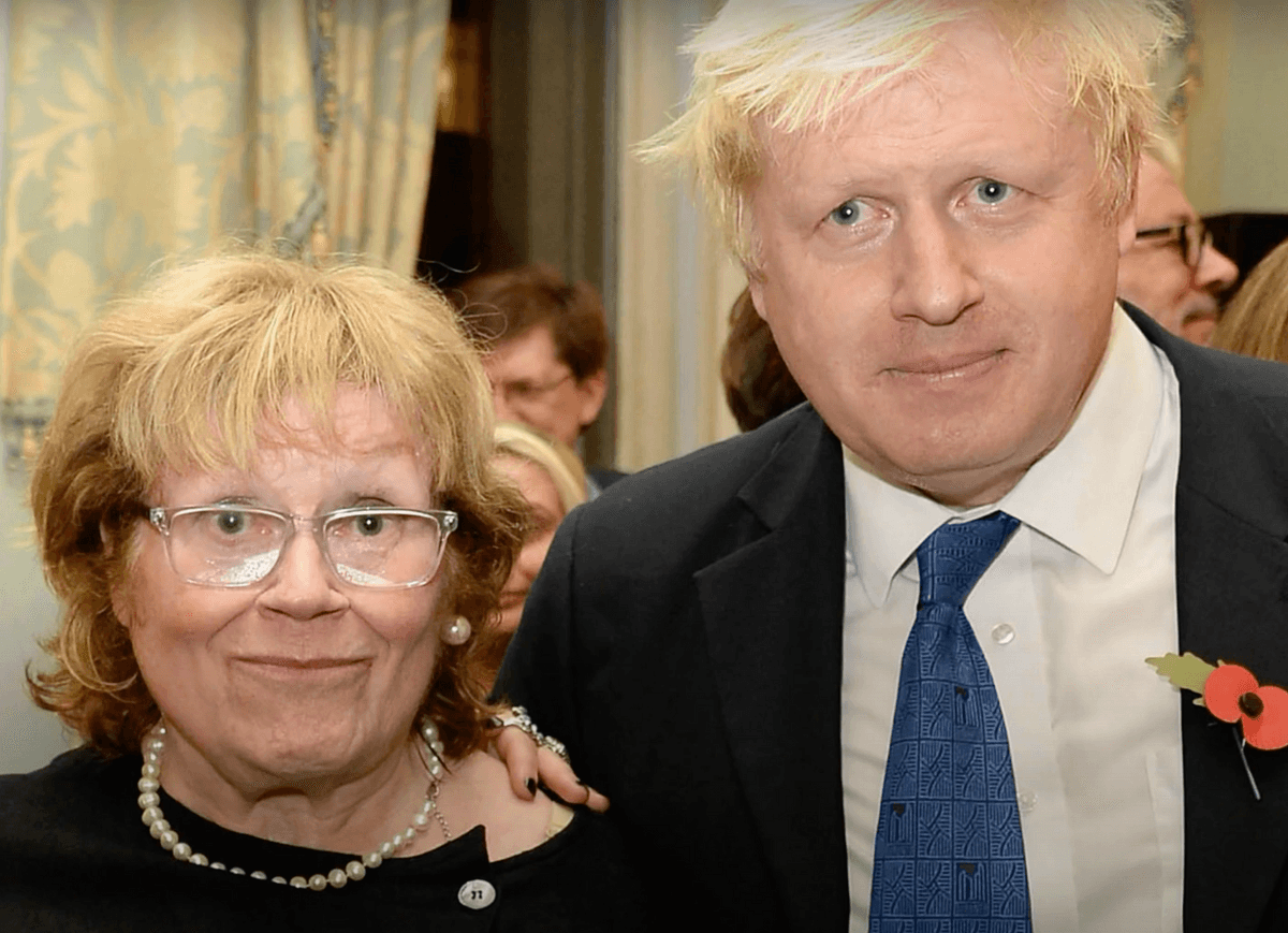 Boris Johnson et sa maman 