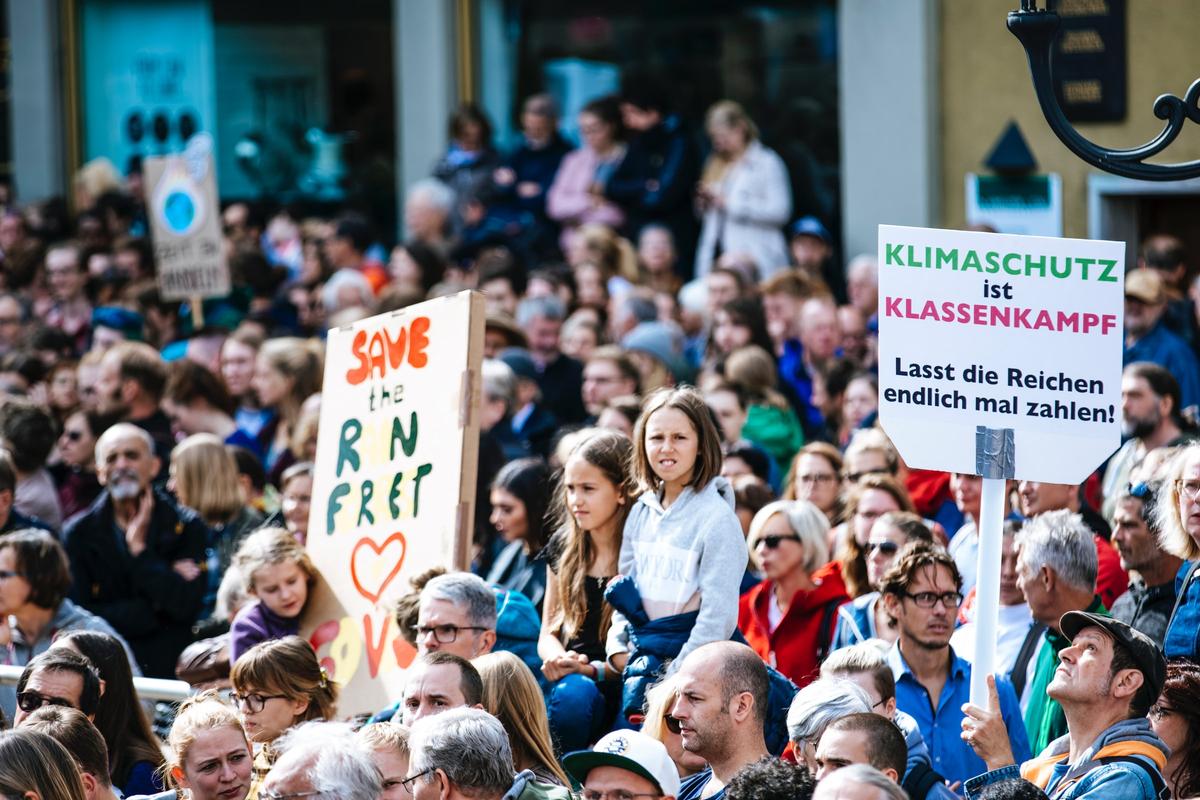 Des manifestants dans la rue à Berlin