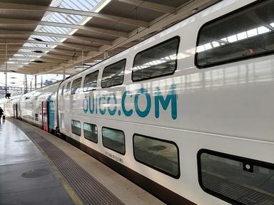 Un train grande vitesse Ouigo, à la gare d'Atocha, à Madrid