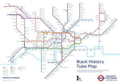 TfL and Black History Archives Black History Tube Map