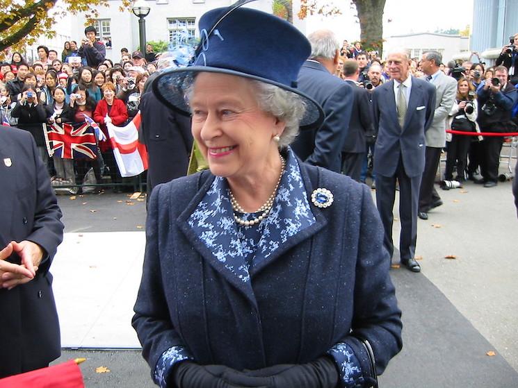 La Reine Elizabeth II présente à un évènement