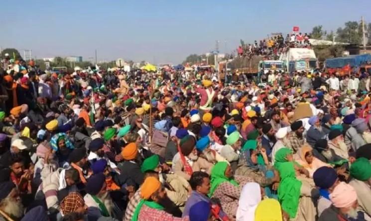 Manifestation d'agriculteurs en Inde en 2021