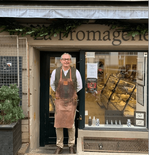 Christophe Gantier devant La fromagerie à Copenhague 