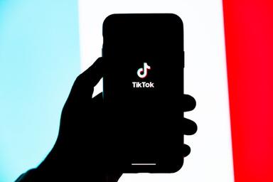 L'application TikTok et le drapeau français