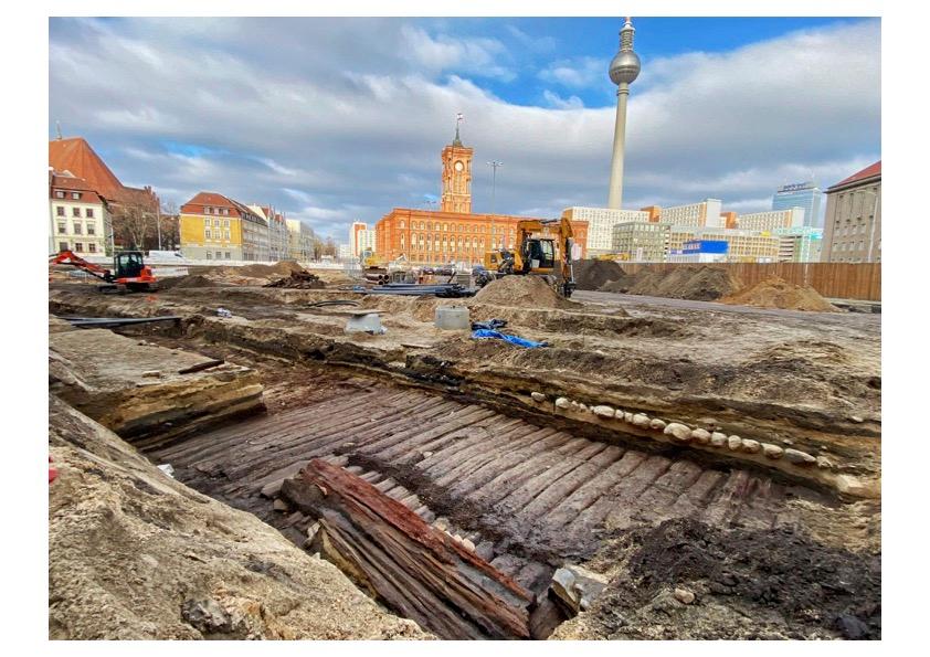 Route médiévale retrouvée à Berlin