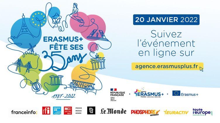 Affiche de l'événement "Erasmus + fête ses 35 ans"