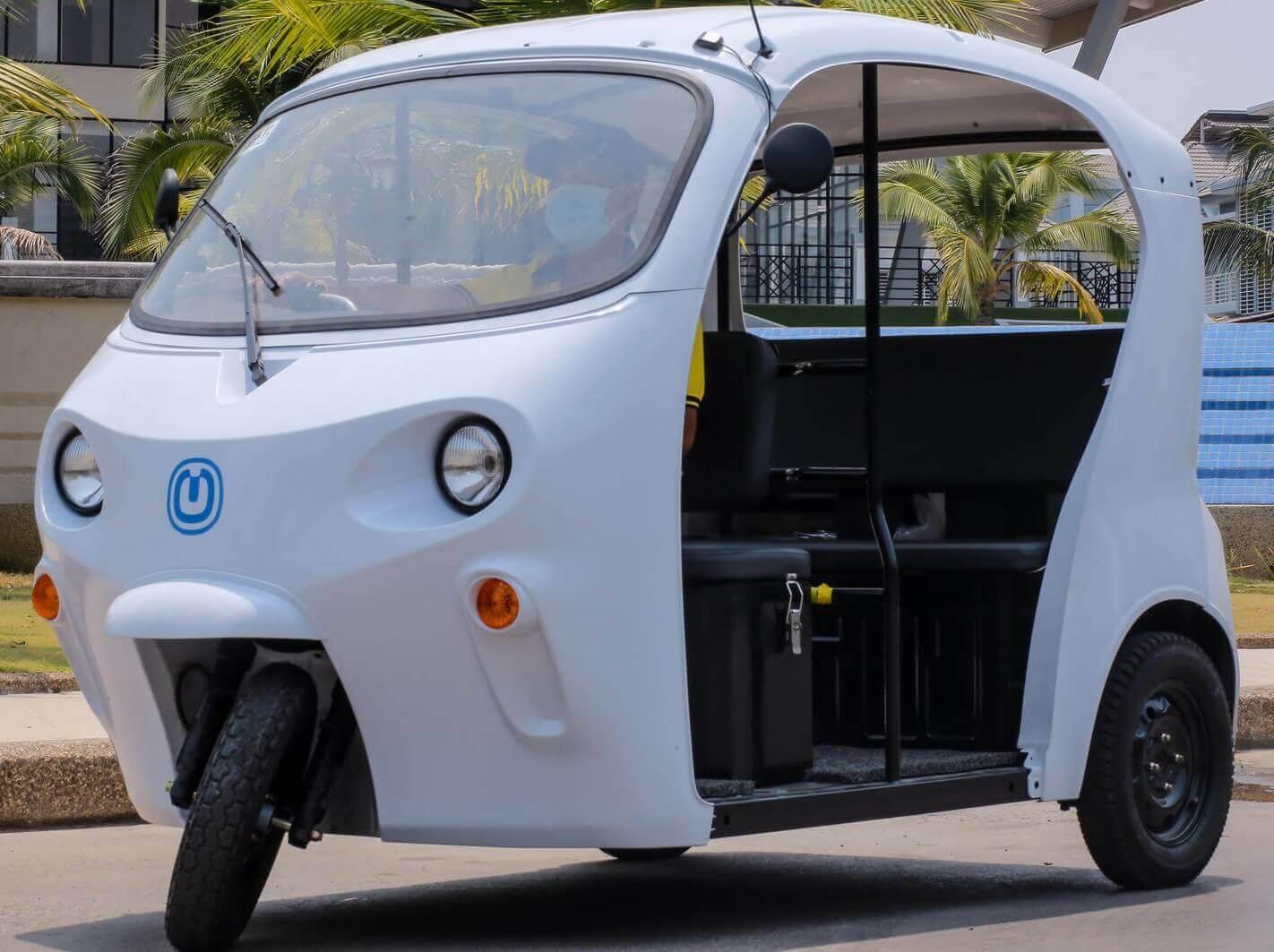 Un e-tuktuk de la marque Onion