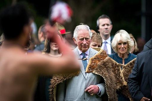 Prince Charles et son épouse Camilla foule en Nouvelle-Zélande