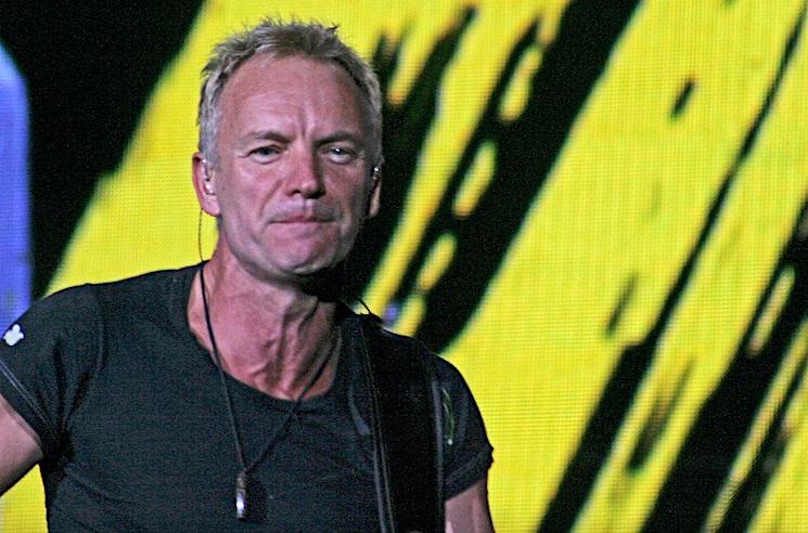 Le chanteur anglais Sting en concert