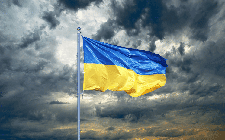 Le drapeau de l'Ukraine