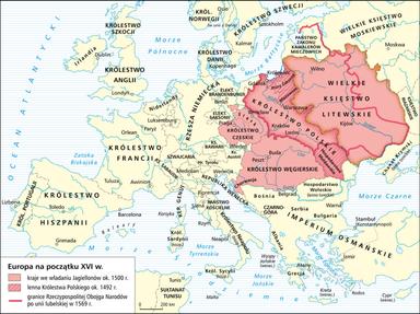 Carte europe 16e siècle 