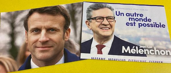 macron et melenchon