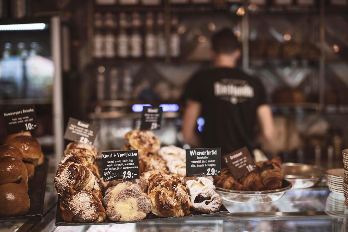 vitrine d'une Boulangerie à Stockholm