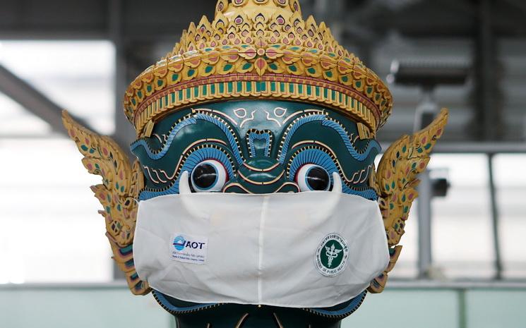 Statue-Yak-Aeroport-Bangkok-Covid