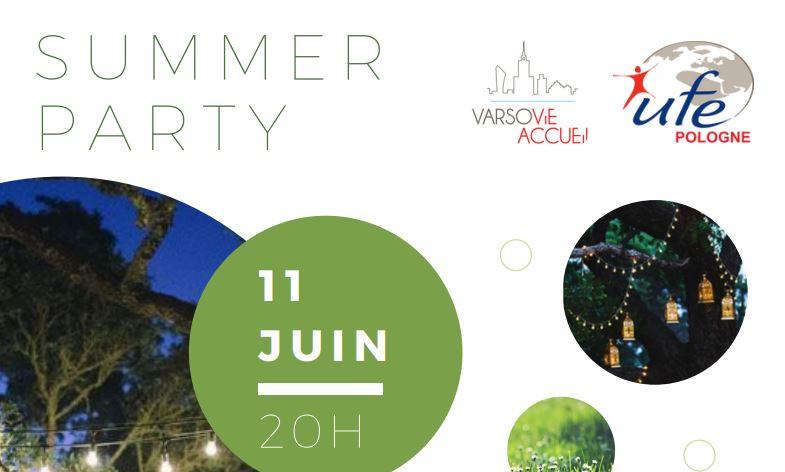 flyer de la Summer Party par Varsovie Accueil 