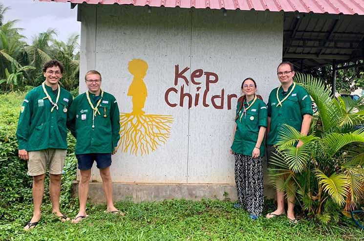 scout de france en mission à Kep