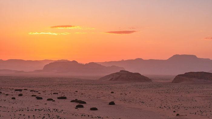 paysage du désert aux Emirats Arabes Unis 