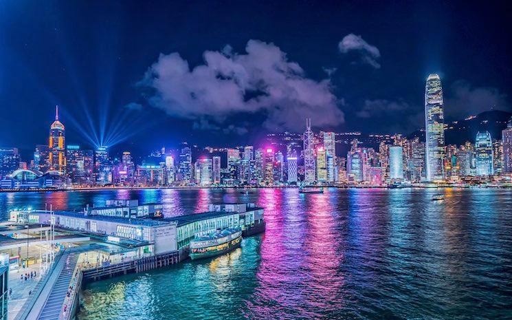 vue du port de hong kong