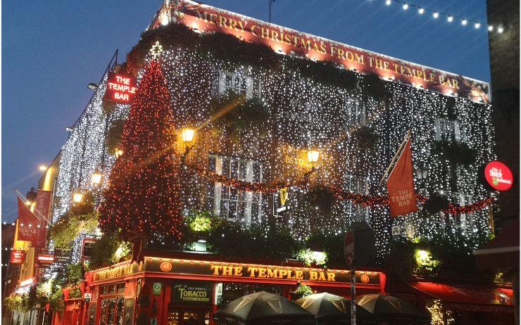 décoration de Noel à Temple Bar