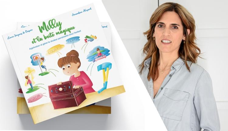 Lucia Iniguez de Onzono, auteur de Milly et la boîte magique sur la douleur infantile 