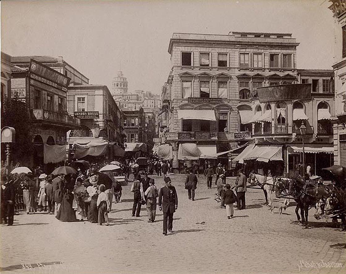 Vieille photo d'Istanbul Galata