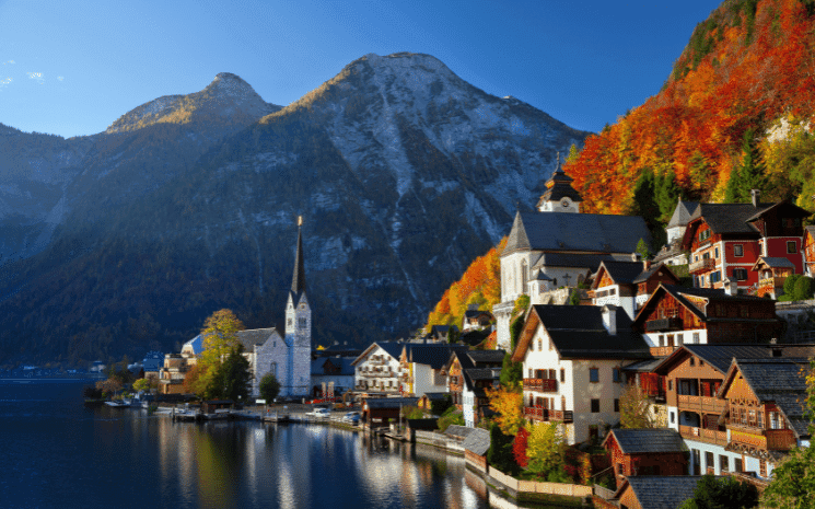 village d'Hallstatt, travailler en autriche