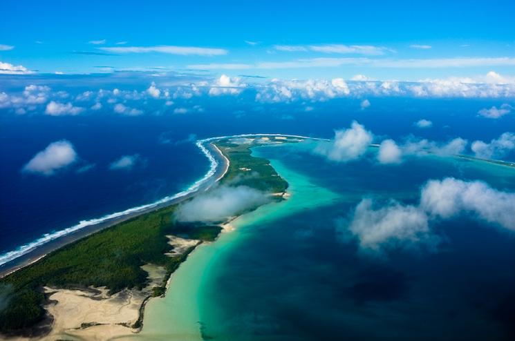 Diego Garcia, un atoll situé dans l'archipel des Chagos, dont la souveraineté va être négociée entre le Royaume-Uni et Maurice