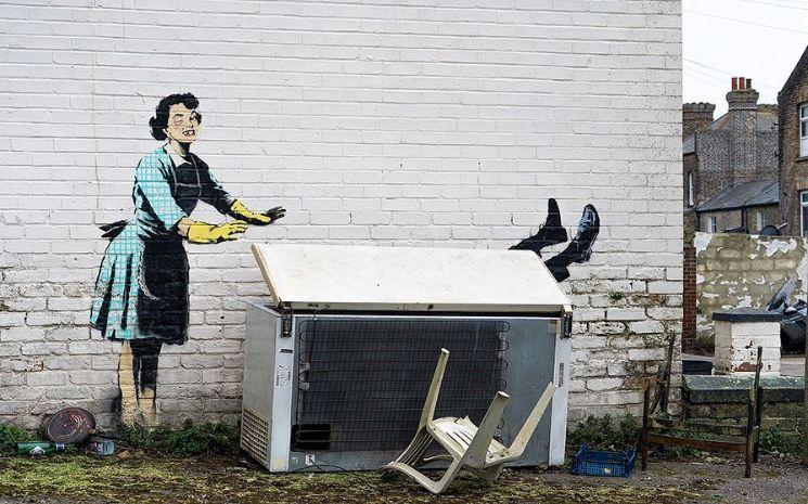 L'oeuvre de Banksy a rapidement été effacée